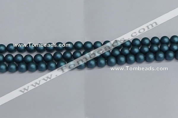 CSB1731 15.5 inches 6mm round matte shell pearl beads wholesale