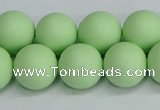 CSB1744 15.5 inches 12mm round matte shell pearl beads wholesale