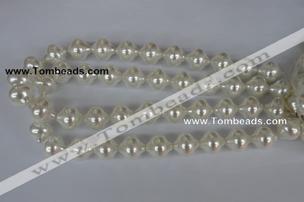 CSB175 15.5 inches 16*17mm lantern shape shell pearl beads