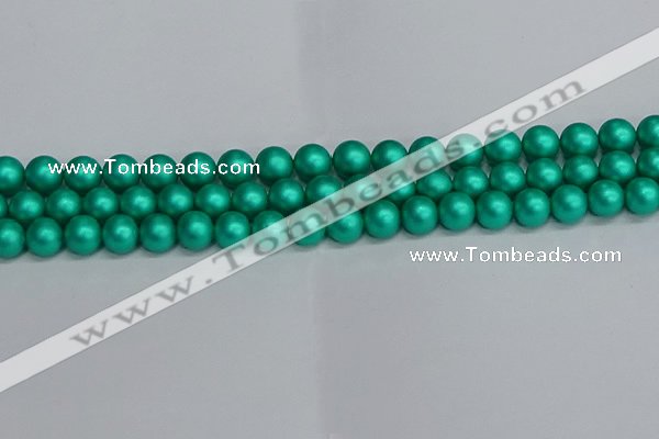 CSB1752 15.5 inches 8mm round matte shell pearl beads wholesale