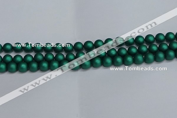 CSB1763 15.5 inches 10mm round matte shell pearl beads wholesale