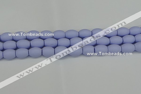 CSB2102 15.5 inches 10*14mm rice matte shell pearl beads