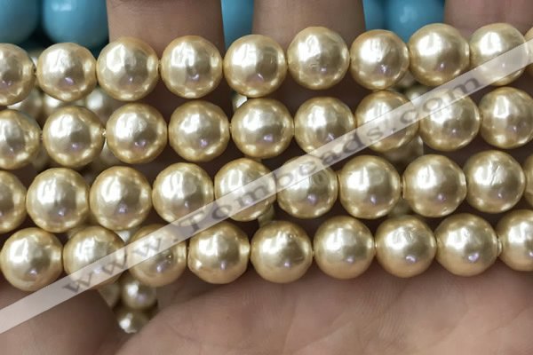 CSB2120 15.5 inches 16mm ball shell pearl beads wholesale