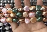 CSB2158 15.5 inches 14*14mm - 15*15mm baroque mixed shell pearl beads