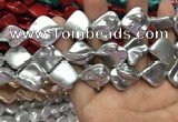CSB2161 15.5 inches 16*16mm - 18*20mm baroque shell pearl beads