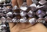 CSB2163 15.5 inches 16*16mm - 18*20mm baroque shell pearl beads