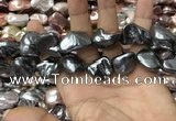 CSB2182 15.5 inches 16*16mm - 20*22mm baroque mixed shell pearl beads