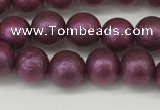 CSB2251 15.5 inches 6mm round wrinkled shell pearl beads wholesale