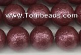 CSB2262 15.5 inches 8mm round wrinkled shell pearl beads wholesale