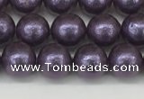 CSB2270 15.5 inches 4mm round wrinkled shell pearl beads wholesale