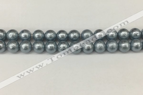 CSB2283 15.5 inches 10mm round wrinkled shell pearl beads wholesale