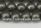 CSB2321 15.5 inches 6mm round wrinkled shell pearl beads wholesale