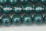 CSB2331 15.5 inches 6mm round wrinkled shell pearl beads wholesale