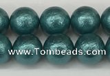 CSB2332 15.5 inches 8mm round wrinkled shell pearl beads wholesale