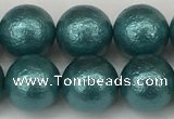 CSB2334 15.5 inches 12mm round wrinkled shell pearl beads wholesale