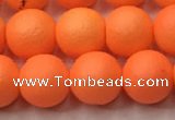 CSB2432 15.5 inches 8mm round matte wrinkled shell pearl beads