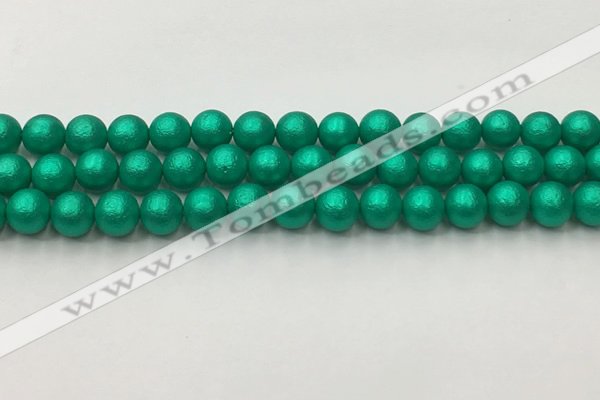 CSB2561 15.5 inches 6mm round matte wrinkled shell pearl beads