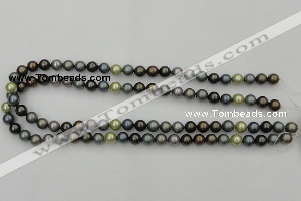 CSB316 15.5 inches 8mm round mixed color shell pearl beads