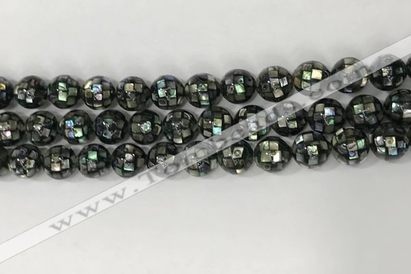 CSB4007 15.5 inches 8mm ball abalone shell beads wholesale