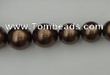 CSB402 15.5 inches 8mm - 16mm round shell pearl beads