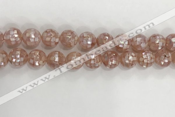 CSB4032 15.5 inches 14mm ball abalone shell beads wholesale