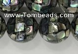 CSB4034 15.5 inches 14mm ball abalone shell beads wholesale