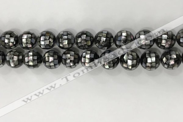 CSB4035 15.5 inches 14mm ball abalone shell beads wholesale
