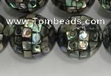 CSB4043 15.5 inches 16mm ball abalone shell beads wholesale