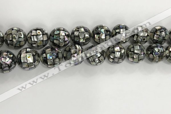 CSB4051 15.5 inches 18mm ball abalone shell beads wholesale