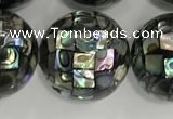 CSB4061 15.5 inches 20mm ball abalone shell beads wholesale