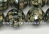 CSB4101 15.5 inches 12mm ball abalone shell beads wholesale