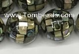 CSB4102 15.5 inches 14mm ball abalone shell beads wholesale