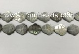 CSB4110 15.5 inches 15*20mm carved flower abalone shell beads