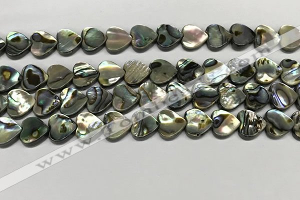 CSB4112 15.5 inches 10mm heart abalone shell beads wholesale