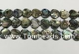 CSB4115 15.5 inches 16mm heart abalone shell beads wholesale