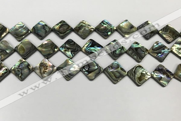 CSB4120 15.5 inches 12*12mm diamond abalone shell beads wholesale