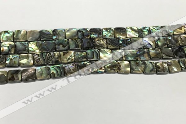 CSB4143 15.5 inches 8*8mm square abalone shell beads wholesale