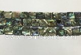 CSB4146 15.5 inches 14*14mm square abalone shell beads wholesale