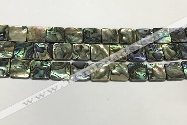 CSB4146 15.5 inches 14*14mm square abalone shell beads wholesale