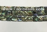 CSB4147 15.5 inches 16*16mm square abalone shell beads wholesale