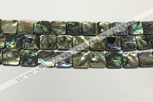 CSB4147 15.5 inches 16*16mm square abalone shell beads wholesale