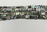 CSB4151 15.5 inches 8*10mm rectangle abalone shell beads wholesale