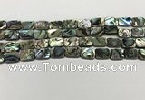 CSB4152 15.5 inches 8*12mm rectangle abalone shell beads wholesale