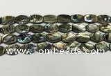 CSB4160 15.5 inches 10*14mm flat drum abalone shell beads wholesale