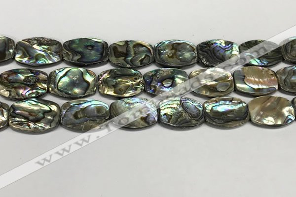 CSB4164 15.5 inches 18*25mm flat drum abalone shell beads wholesale