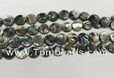 CSB4170 15.5 inches 12*12mm coin abalone shell beads wholesale