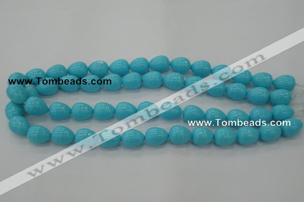 CSB555 15.5 inches 12*15mm whorl teardrop shell pearl beads