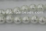 CSB600 15.5 inches 10mm whorl round shell pearl beads