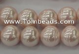 CSB625 15.5 inches 14mm whorl round shell pearl beads