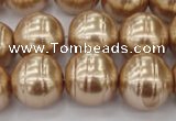 CSB645 15.5 inches 18mm whorl round shell pearl beads